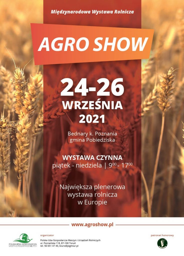 Agroshow 2021 Bednary Plakat